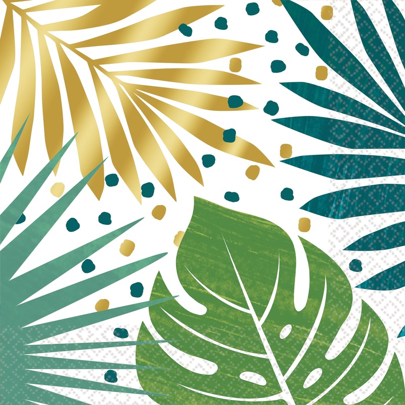 16 jungle fever napkins 33cm