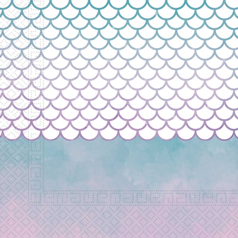 20 Mermaid Adventure napkins 33cm