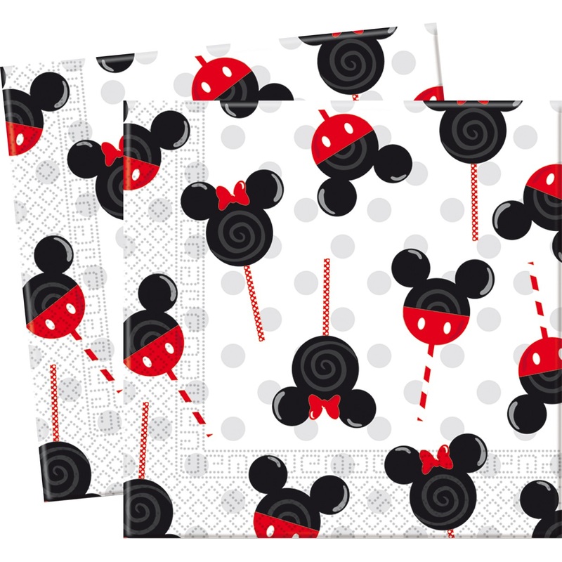 20 Mickey Mouse Sweet Candy napkins 33x33cm