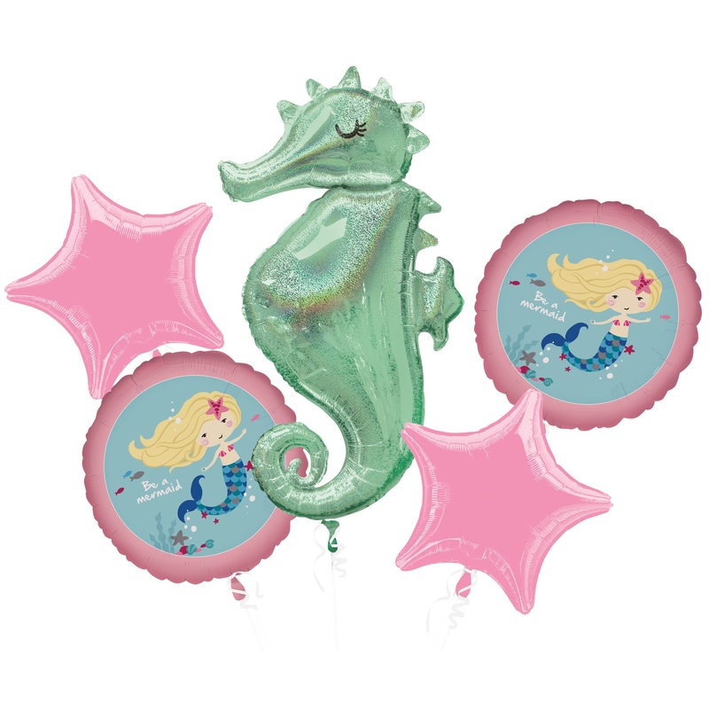 5 foil balloons seahorse Sleepy