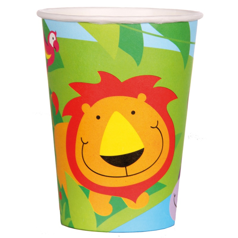 6 Happy Jungle cups 250ml