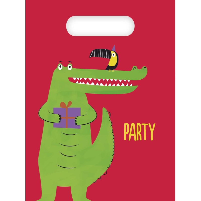 6 jungle birthday gift bags
