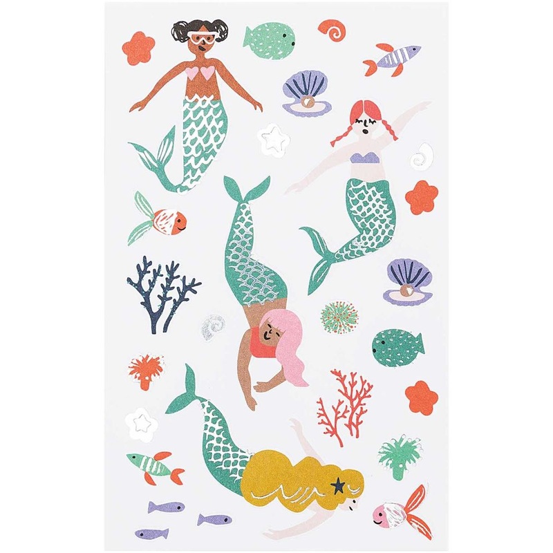 70 stickers - Happy mermaids