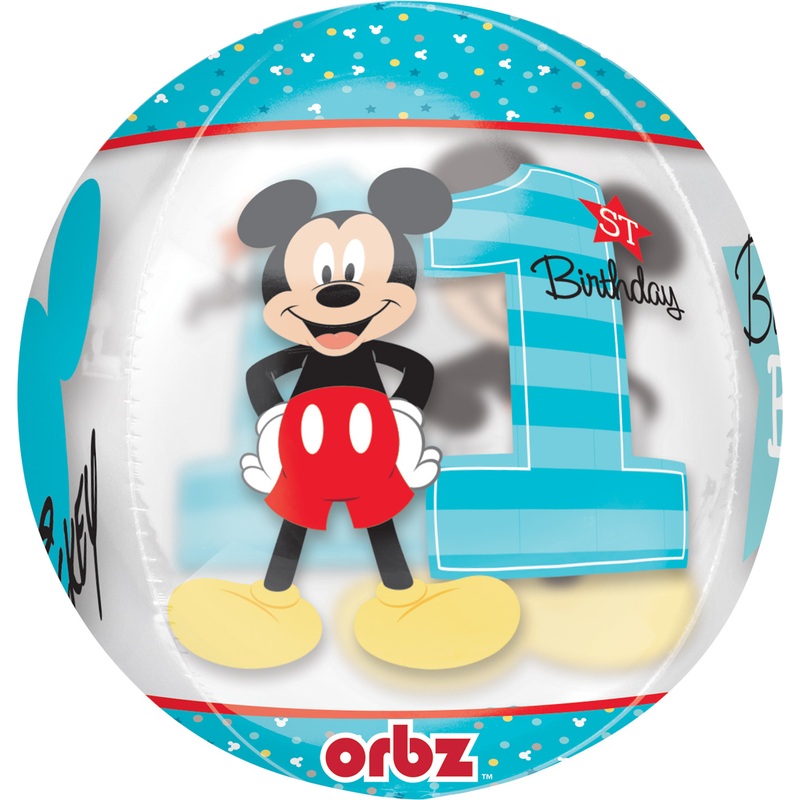 Ball balloon Mickey Mouse 1st birthday