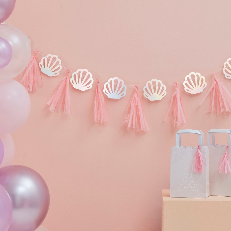 Be Mermaid shell tassel garland 2m