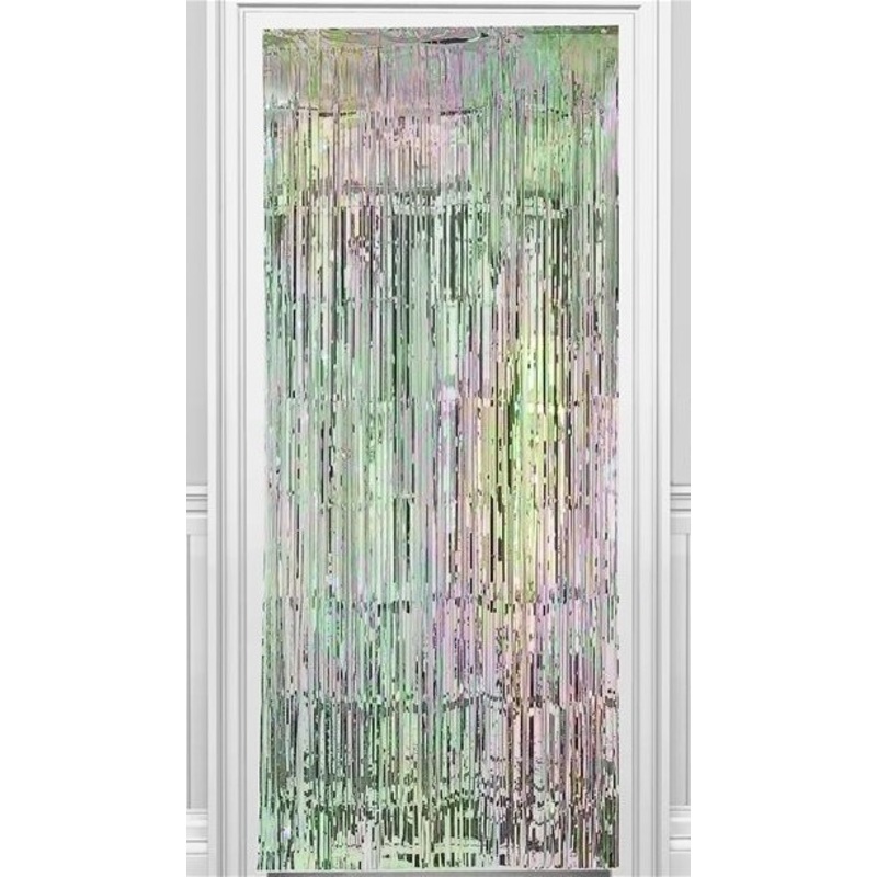 Fringed Door Curtain Iridescent 92cm x 2.44m