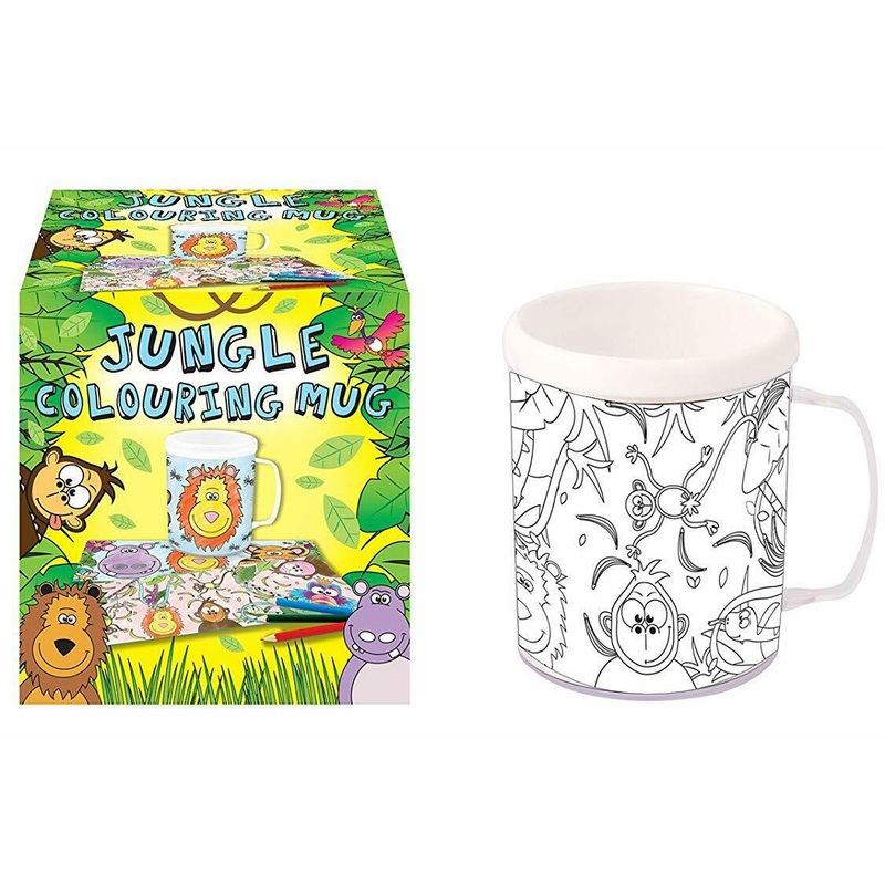 Jungle Fiesta mug for coloring