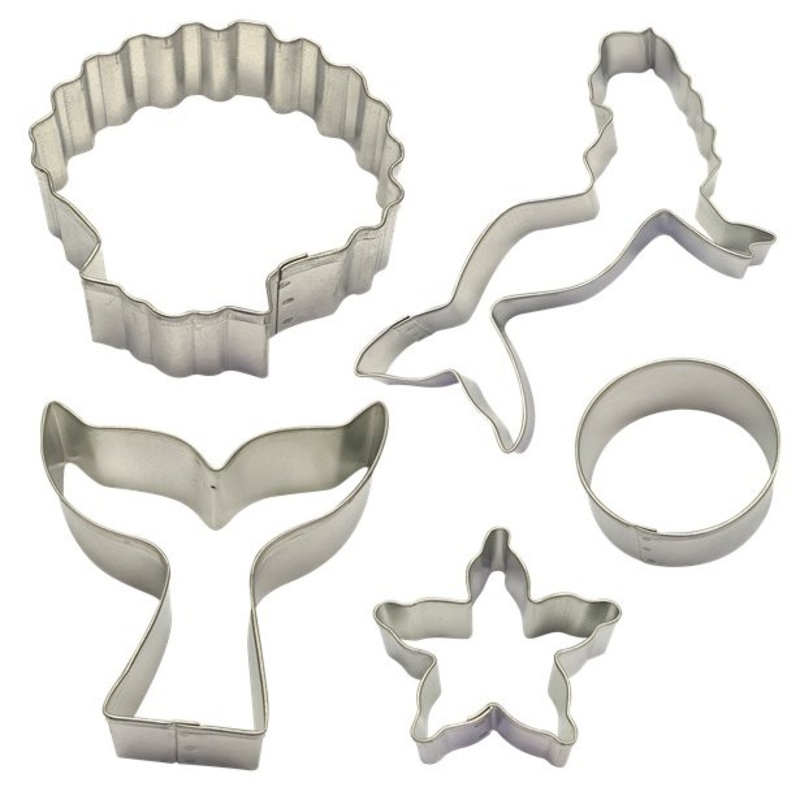 Mermaid cookie cutter set of 5