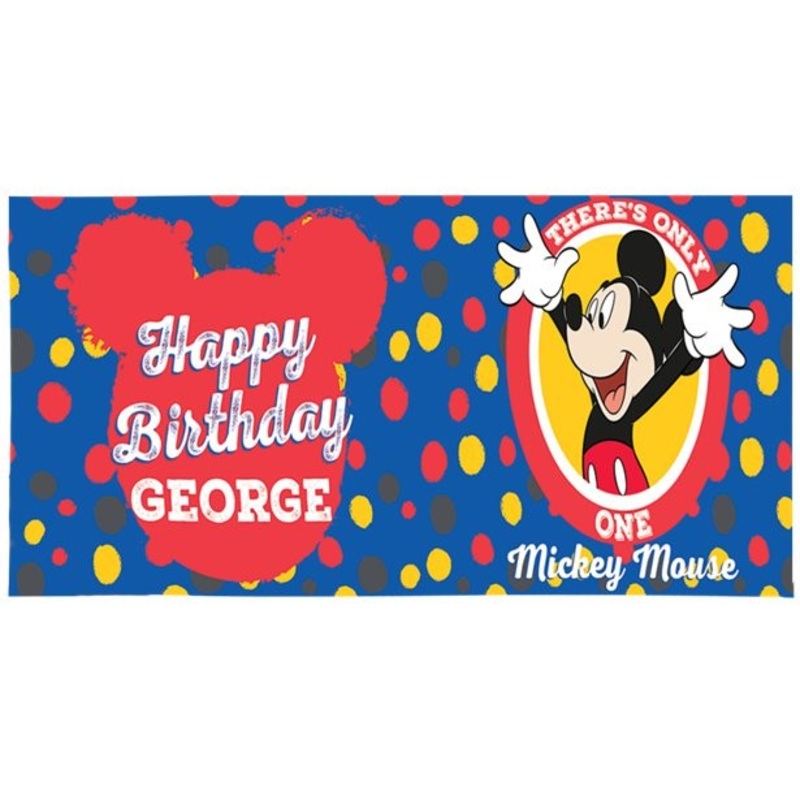 Mickey Mouse banner 1.2mx 45cm