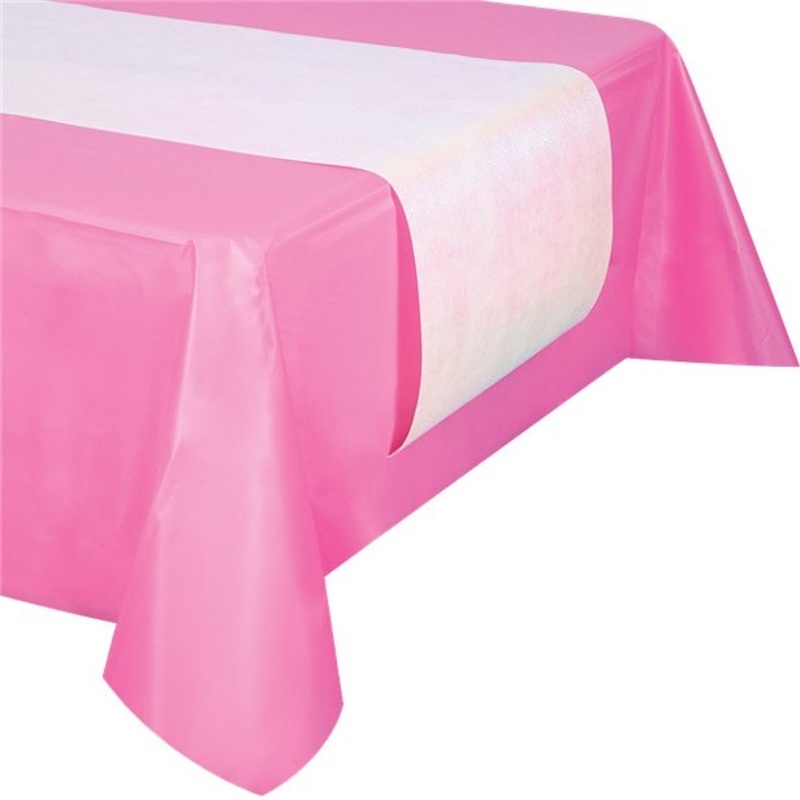 Mother-of-pearl table runner light pink 2.13m