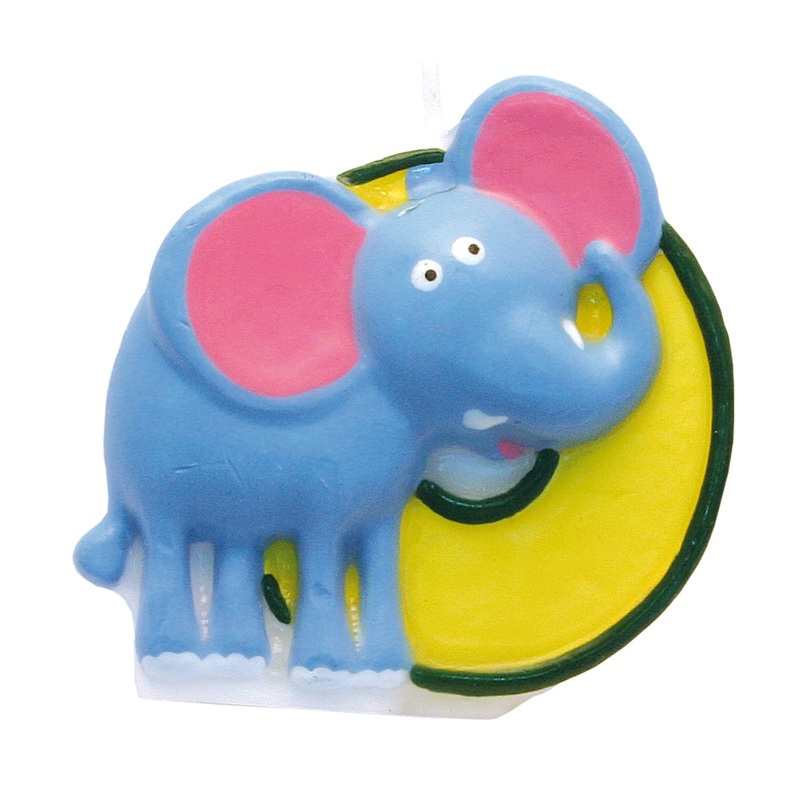 Number 0 cake candle jungle party 5cm