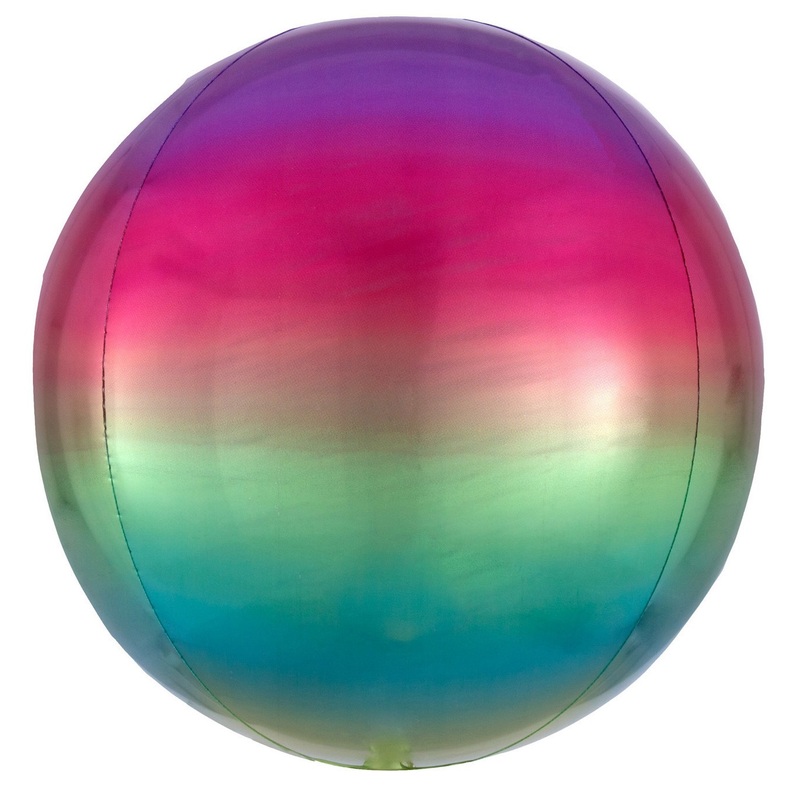 Ombr foil balloon multicolored 40cm