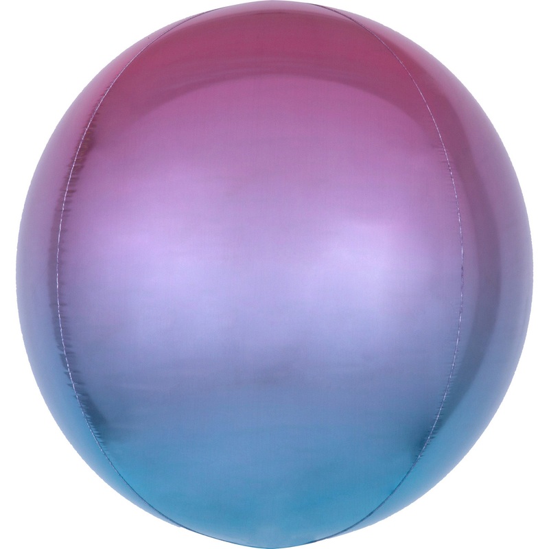 Ombr foil balloon purple-blue 40cm