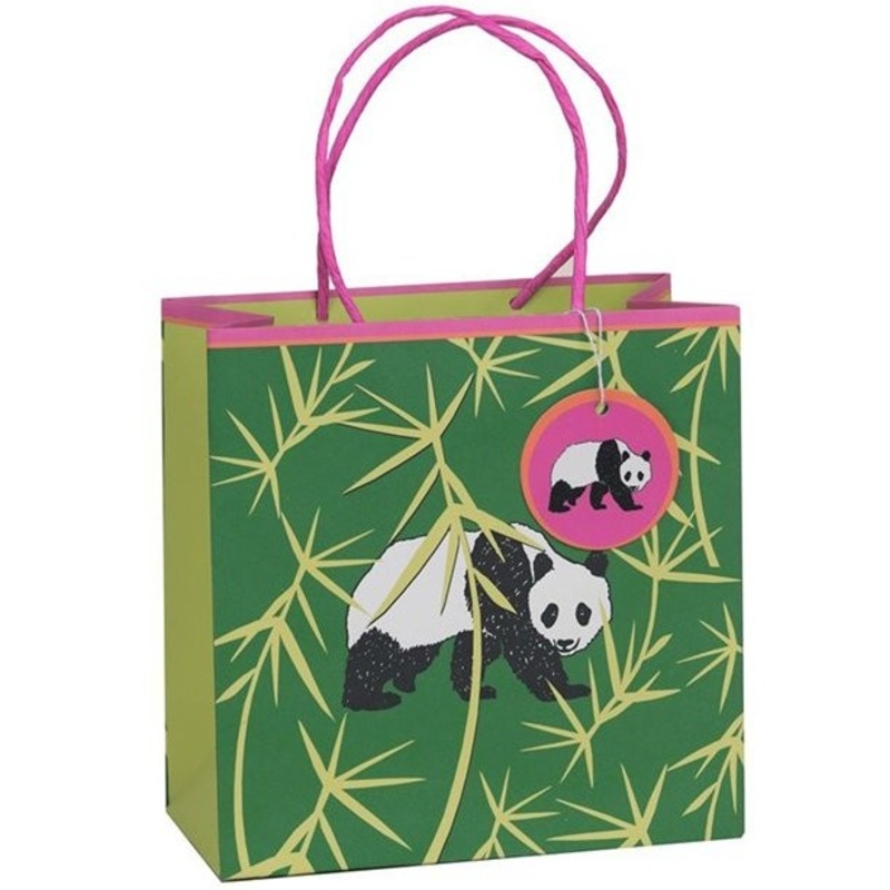 Panda gift bag environmentally friendly 20 x 25 x 10cm