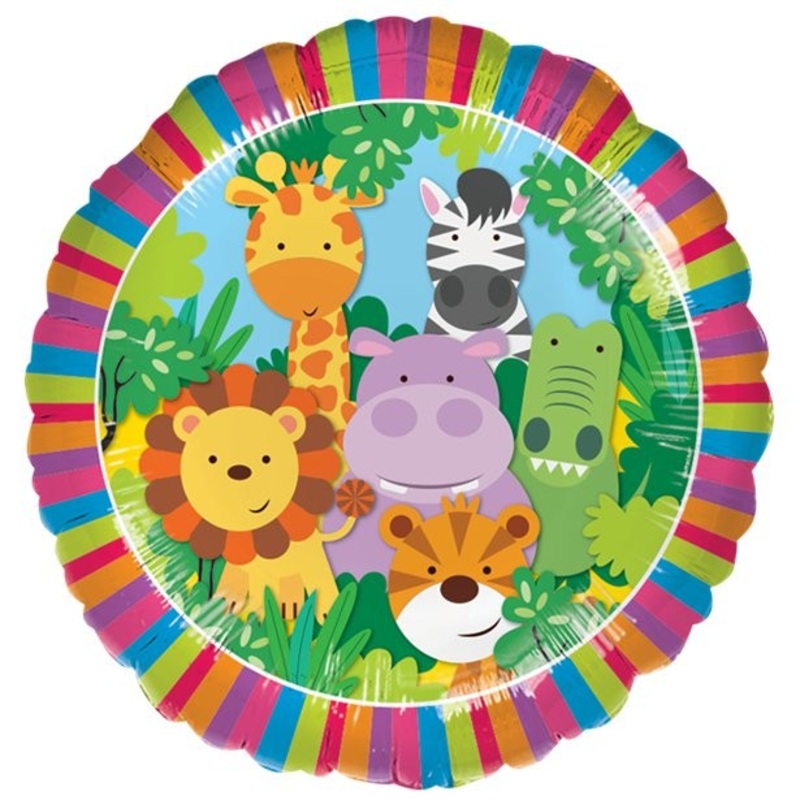 Safari party foil balloon 46cm