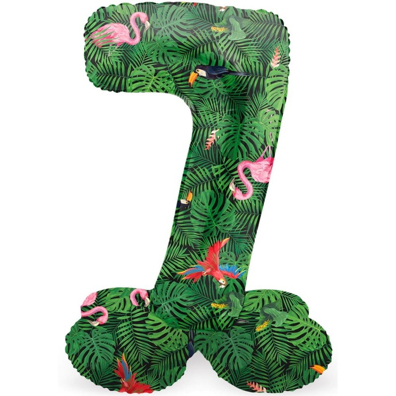 Standing Number 7 Balloon Jungle 41cm