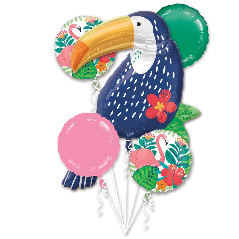 Toucan Jungle King balloon bouquet