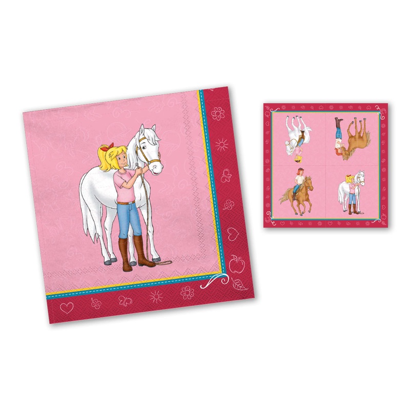 20 Bibi and Tina napkins 33cm