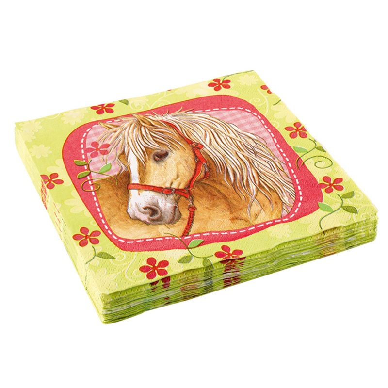 20 Horse Napkins 33cm x 33cm