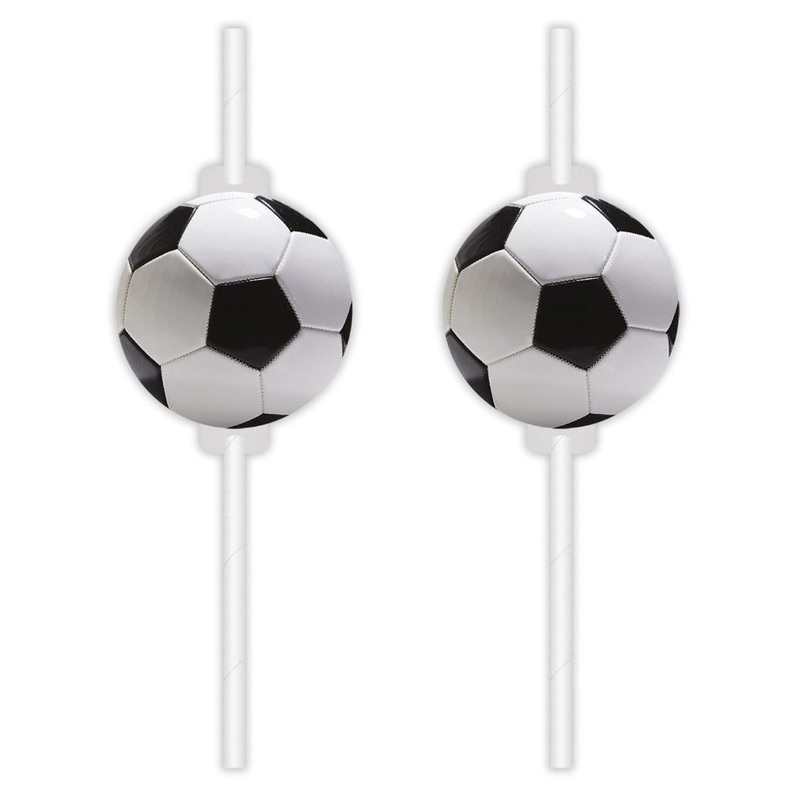 4 football drinking straws