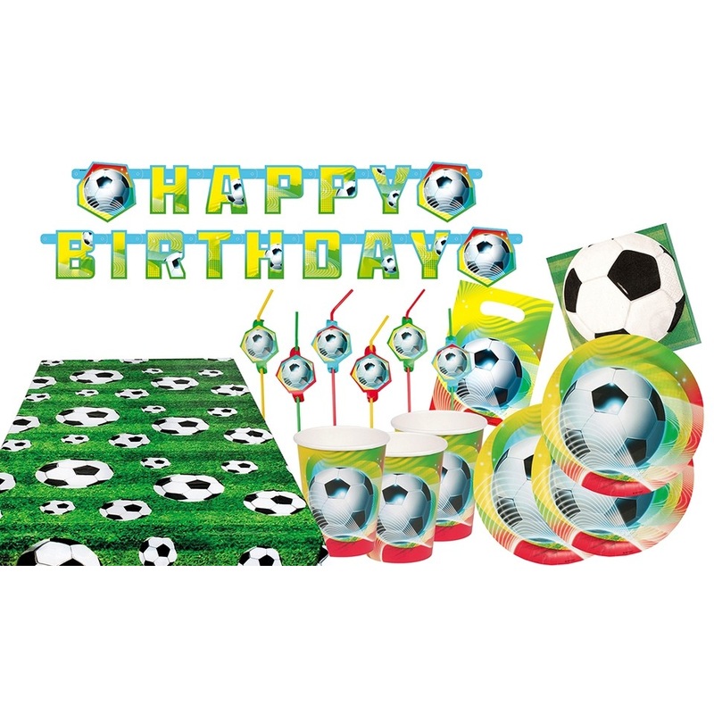 48-piece soccer birthday party set