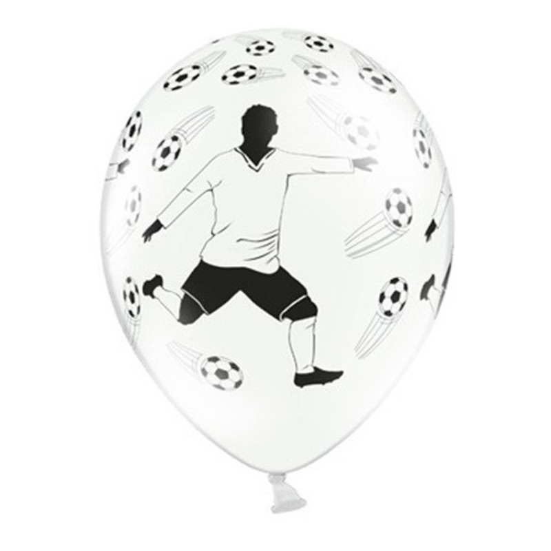 50 footballer latex balloons