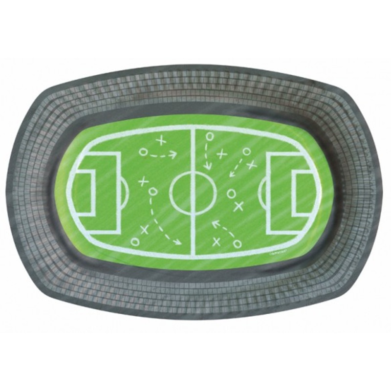 6 football stadium cardboard trays