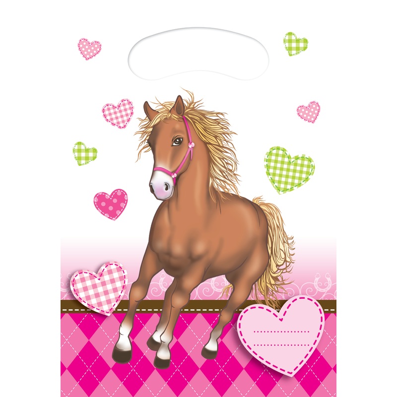 6 horse love gift bags