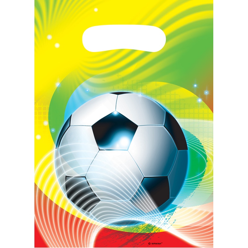 6 Partytime football gift bags