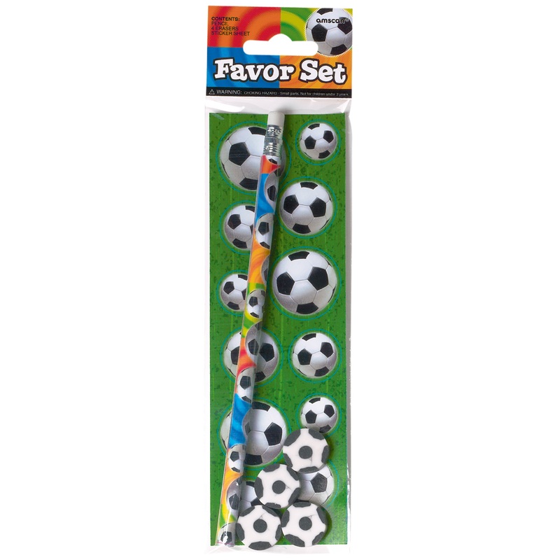 6-piece football writing set