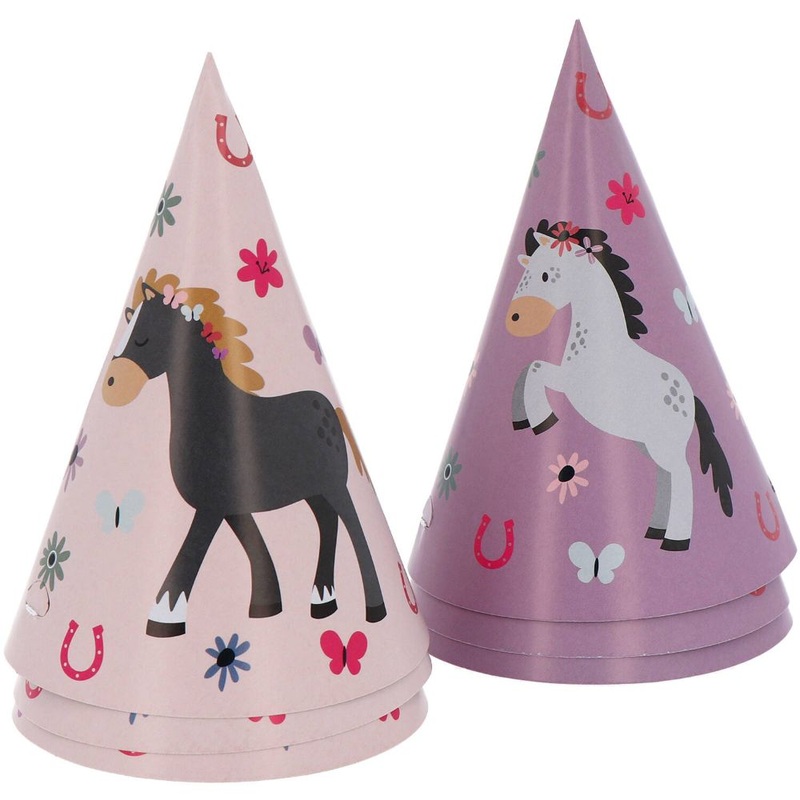6 Reiterhof-Freude party hats