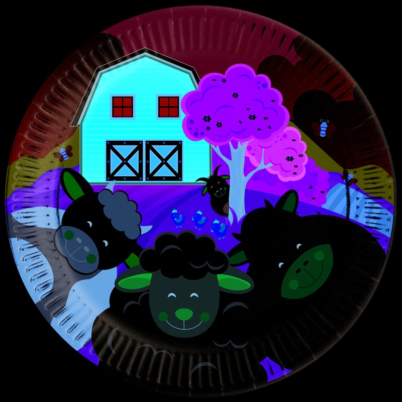 8 Farm Landliebe paper plates 23cm