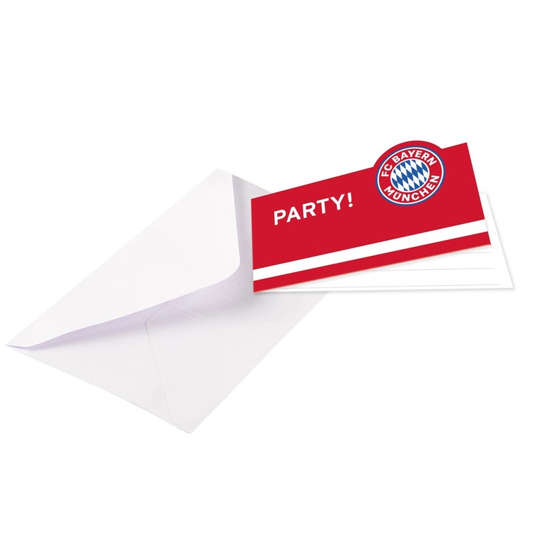 8 FC Bayern Munich invitation cards
