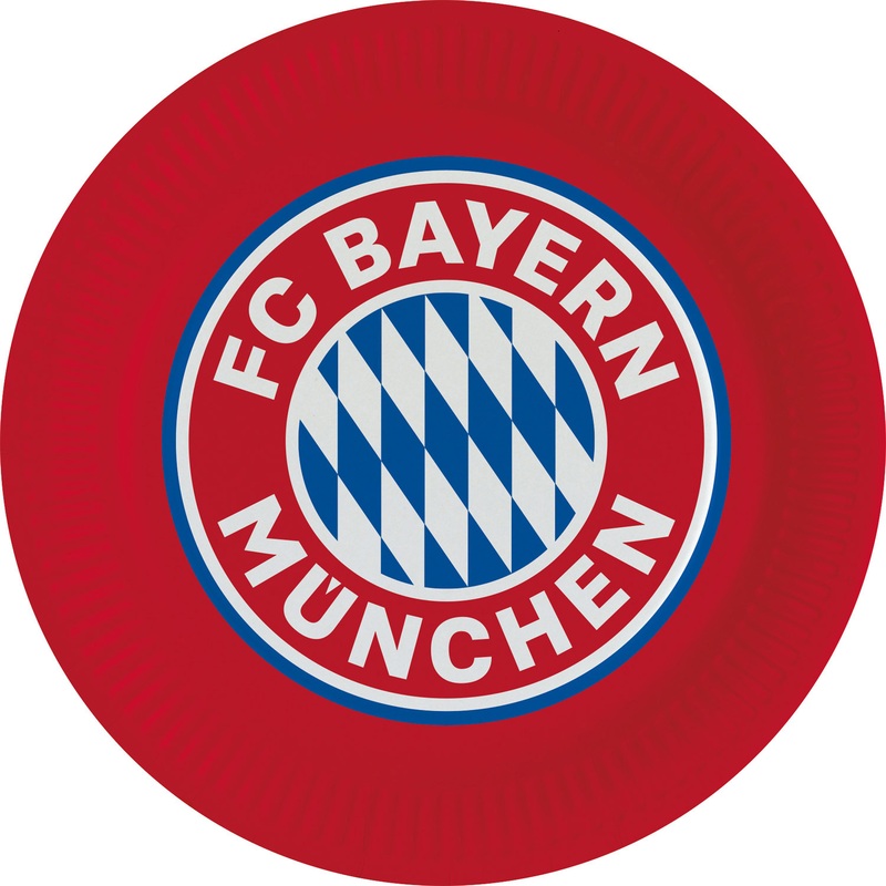 8 FC Bayern Munich paper plates 23cm