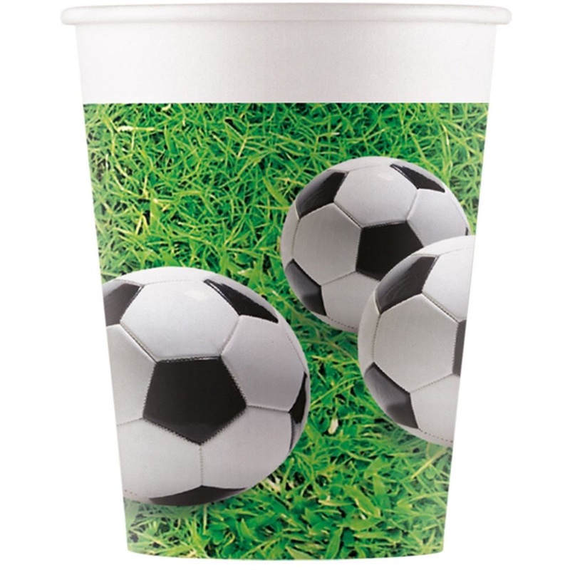8 football king cups 200ml
