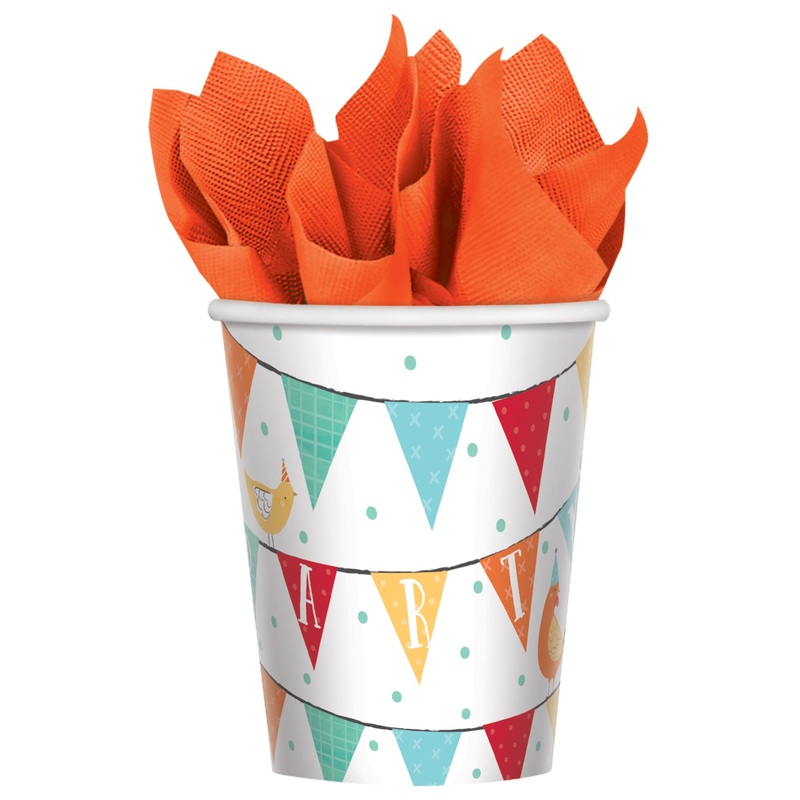 8 Happy Farm Life cups 266ml