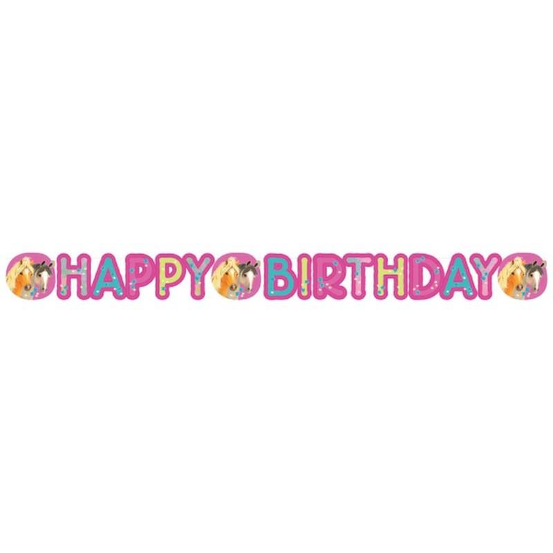 Birthday garland Pretty Pony 1.8m