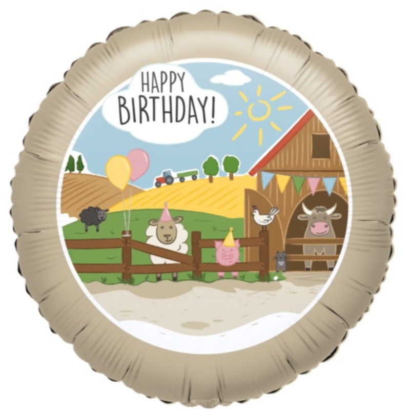 Farm Party Foil Balloon 43cm