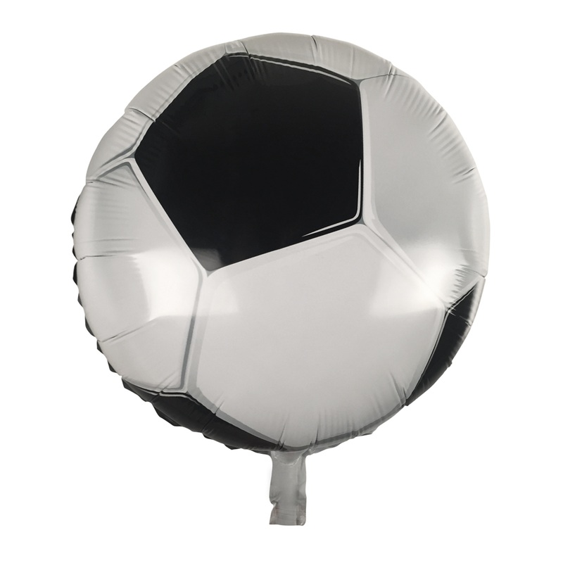 Foil balloon soccer star 45cm