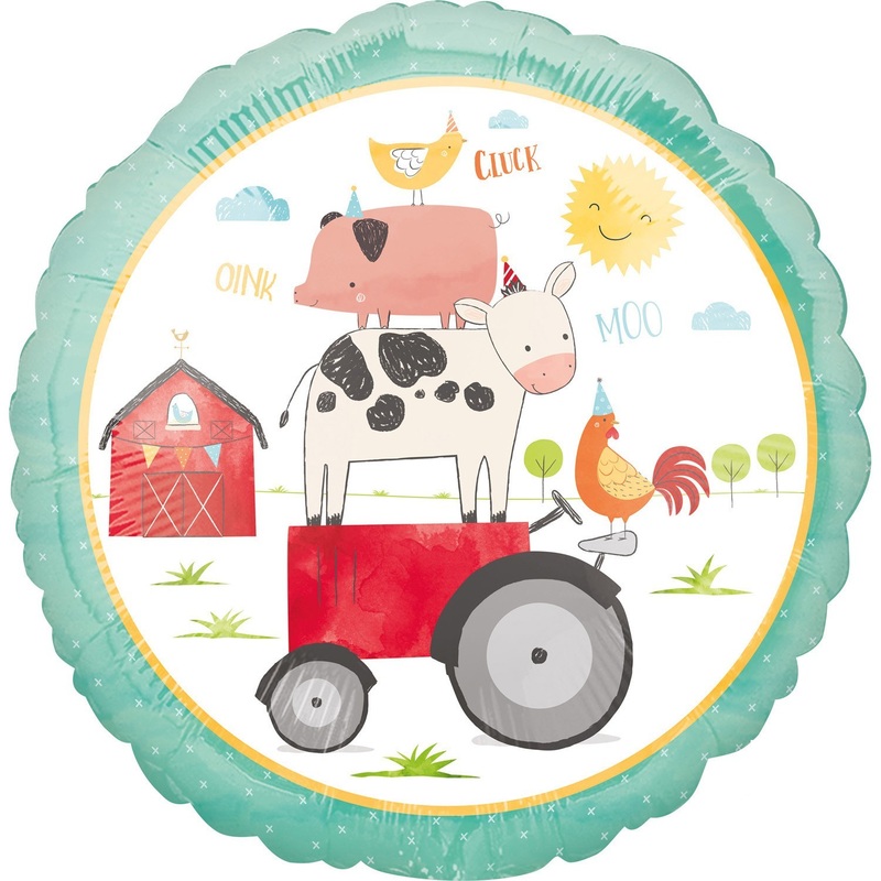 Happy Farm Life foil balloon 45cm