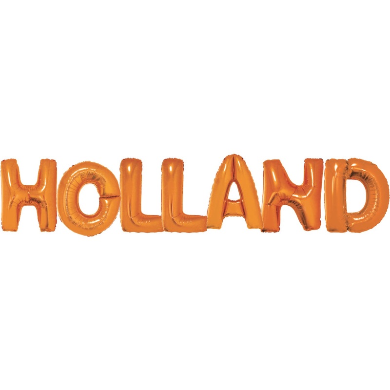 Holland foil balloon lettering