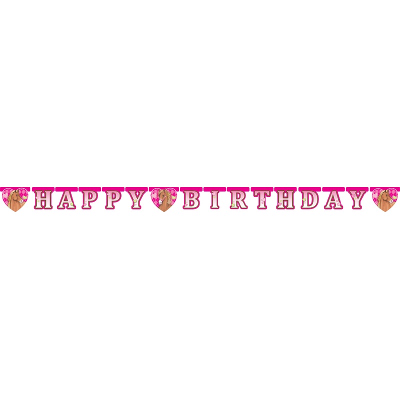 Horse love Birthday garland 2.2m