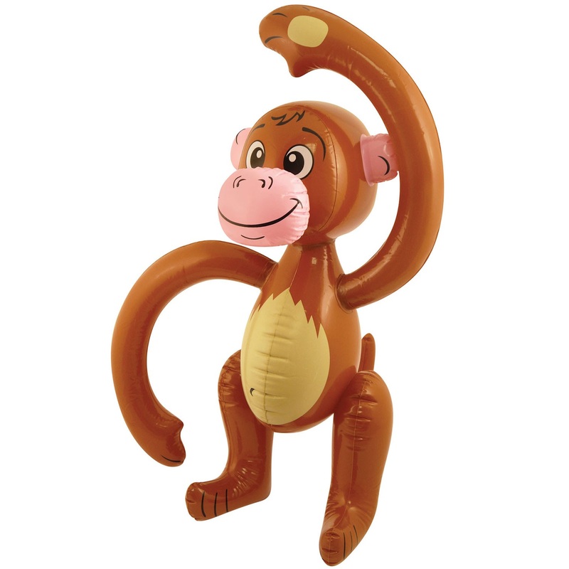 Inflatable monkey Fluffy 58cm