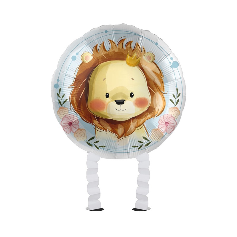 Mini lion Airwalker foil balloon 43cm