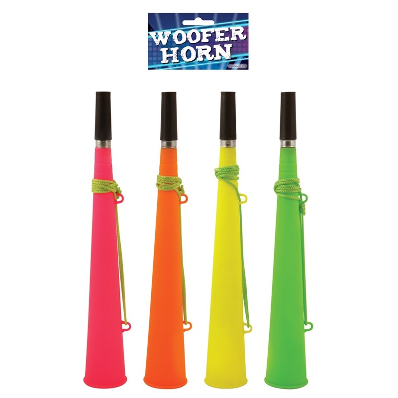 Neon colored horn with cord