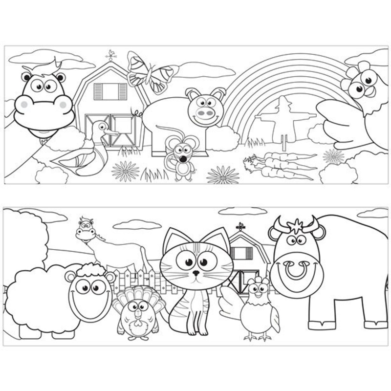 Plastic mug with coloring page