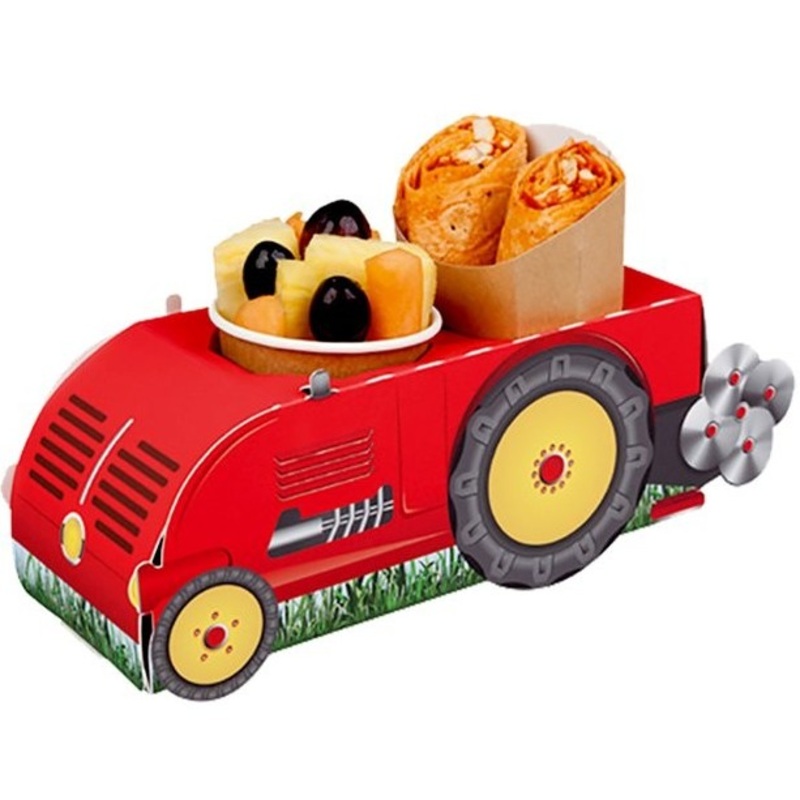 Red tractor snack box 28cm