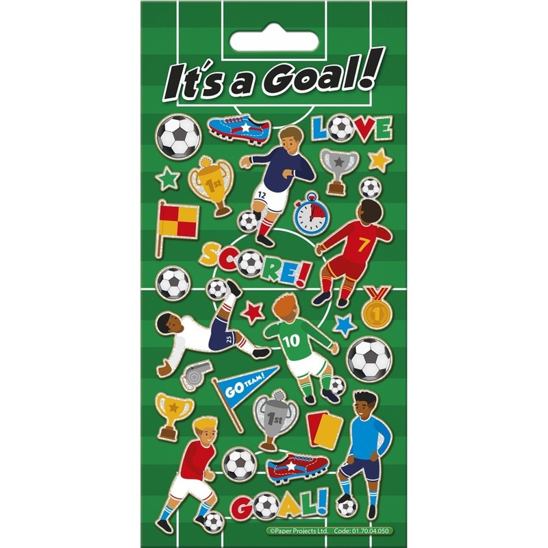 Soccer match sticker 19.5 x 9.5cm