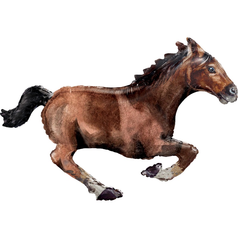 XL foil balloon horse galloping
