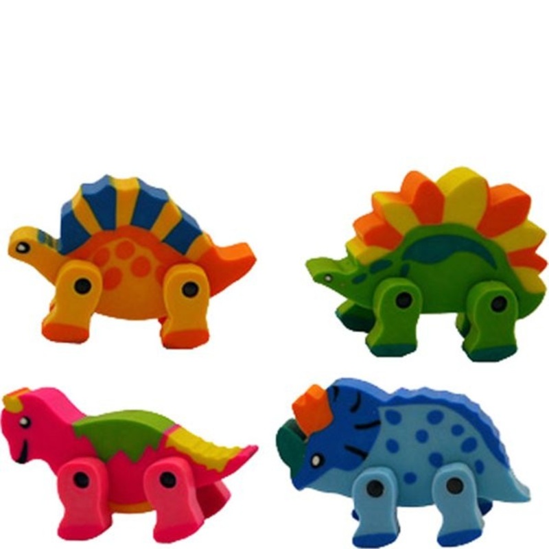 1 dinosaur eraser